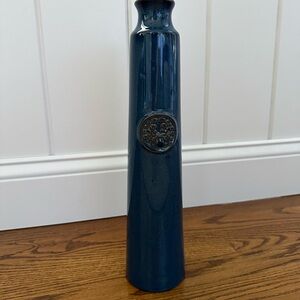 Elegant Blue Ceramic Vase